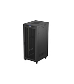 19" VOLNĚ STOJÍCÍ RACKOVÁ SKŘÍŇ 37U/800X1000 (FLAT PACK) ČERNÁ S PROSKLENÝMI DVEŘMI LCD LANBERG V2