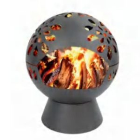 Ohniště koule s větrnou ochranou