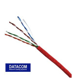 DATACOM UTP lanko CAT5E PVC 305m box červený
