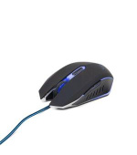 Gembird Myš MUSG-001-B, HERNÍ, optická, modro-černá, 2400DPI, USB