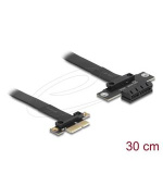 Delock Riser karta PCI Express, ze zástrčky x1 na slot x1, s kabelem, délka 30 cm