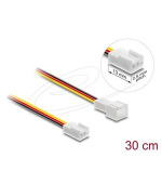 Delock Prodlužovací kabel ventilátoru ze zástrčky na zásuvku, 3 pinový, 30 cm