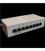 Patch panel Box 8-port Cat5E STP na zed´