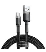 Baseus datový kabel Cafule USB-C 2m 2A šedo-černý
