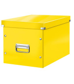 LEITZ Čtvercová krabice  Click&Store, velikost L (A4), žlutá