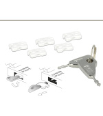 Delock zámek USB portu pro USB A samici