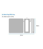 Zebra RFID, Label, Polyester, 68 x 23mm; Thermal Transfer, Z-Ultimate 2500T, Coated, Permanent Adhesive, 76.2mm Core