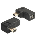 Delock adaptér USB-B mini 5-pin samec/samice 90° pravoúhlý