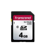 Transcend 4GB SDHC220I (Class 10) MLC průmyslová paměťová karta (SLC mode), 22MB/s R,20MB/s W, černá