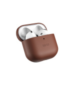 Epico kožené pouzdro pro AirPods 4/4 s ANC - hnědá