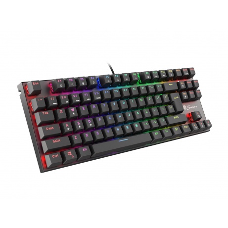 Mechanická klávesnice Genesis Thor 300 TKL RGB, US layout, RGB podsvícení, software, Outemu Red