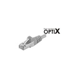 OPTIX S/FTP Patch cord Cat6A, 0,25m šedý