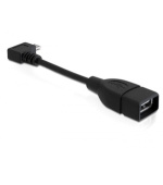 Delock Adapter USB micro-B samec pravoúhlý > USB 2.0-A samice OTG 11cm