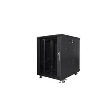 LANBERG Volně stojící skříň 19" 15U/600x800 černá (RAL9004)   (v rozloženém stavu)