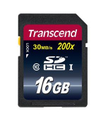 Transcend 16GB SDHC (Class 10) UHS-I 200x (Premium) paměťová karta