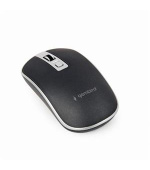 Gembird Myš MUSW-4B-06, bezdrátová, USB nano receiver, černo-stříbrná