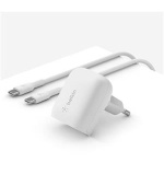 Belkin BOOST CHARGE™ 20W USB-C Power Delivery PPS nástěnná nabíječka + 1m USB-C na USB-C kabel, bílá