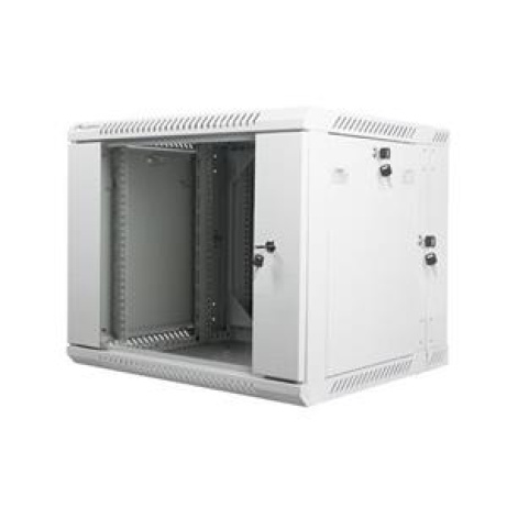 LANBERG RACKOVÁ SKŘÍŇ 19" DVOUDÍLNÁ NÁSTĚNNÁ 9U/600X600 (v rozloženém stavu) ŠEDÁ