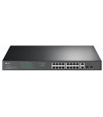 TP-Link TL-SG1218MP Switch 16x GLAN PoE+ 2x GLAN 2x SFP 19"rackmount PoE budgetem 250W.