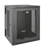 Skříň SmartRack 15U, Š=600mm, Hl=550mm, hloubka pro přepínače, montáž na stěnu