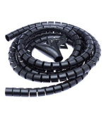 CONNECT IT trubice pro vedení kabelů WINDER, 2,5m x 20mm, černá