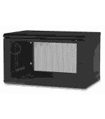 APC NetShelter 6U Wallmount Rack Enclosure Cabinet Single Hinged Switch Depth
