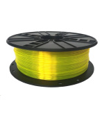 GEMBIRD Tisková struna (filament), PETG, 1,75mm, 1kg, žlutá
