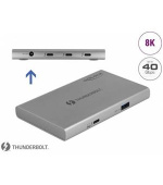 Delock HUB Thunderbolt™ 4, 3 portový, s přídavným portem SuperSpeed USB 10 Gbps Typu-A 8K