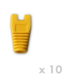 DATACOM Návlek pro plug RJ45 s výřezem žlutý  (10ks)