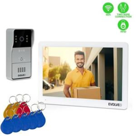 EVOLVEO DoorPhone 10-2W - 2 drátový videotelefon s aplikací 32GB pamětí