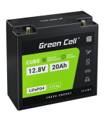 Green Cell® Baterie LiFePO4 12,8V 20Ah 256Wh LFP lithiová baterie 12V BMS pro vozík na vozíku paletový vozík skútr