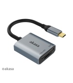 AKASA USB 3.2 Type-C Dual čtečka karet
