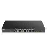 D-Link DGS-1250-28XMP/E 24-port Gigabit PoE Smart Managed Switch with 4x 10G SFP+ ports, 370Watts
