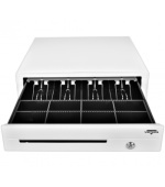 Pokladní zásuvka C420D - s kabelem, 9-24V, bílá