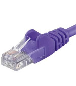 Premiumcord Patch kabel CAT6a S-FTP, RJ45-RJ45, AWG 26/7 0,25m fialov