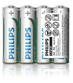 Philips baterie AA LongLife zinkochloridová - 4ks