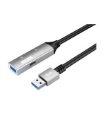 PremiumCord USB 3.2 repeater a prodlužovací kabel Male-Female, 5Gbps Aluminium 15m
