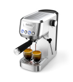 Salente Coffio, pákový kávovar, nerez