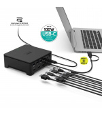 PORT CONNECT Dokovací stanice 100W 8v1 USB-C