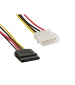 4World Napájecí kabel Molex M-SATA F 15cm