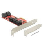 Delock PCI Express Card > 10 x internal SATA 6 Gb/s – Low Profile Form Factor