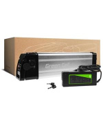 Green Cell Baterie pro elektrokolo 36V 10,4Ah 396Wh Silverfish Ebike 4 pin pro Powerhog, Volta, E-Trends, Zündapp s nabíječkou