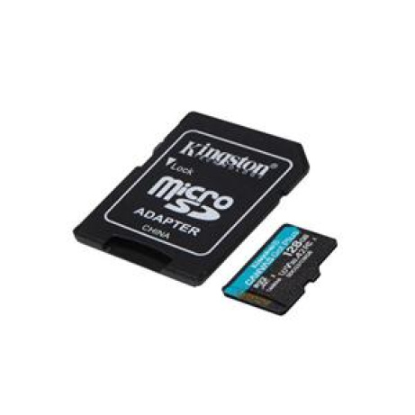 KINGSTON 128GB microSDXC Canvas Go Plus Gen4 200MB/s A2 U3 V30 Card + Adapter