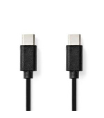 Nedis CCGL60700BK10- USB Kabel | USB 2.0 | USB-C Zástrčka | USB-C Zástrčka | 1.00 m | Černá