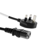 PremiumCord Kabel síťový 230V k počítači 2m se zástrčkou pro Velkou Británii