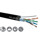 Instalační kabel Solarix CAT5E FTP PE Fca samonosný 305m/cívka SXKD-5E-FTP-PE-SAM