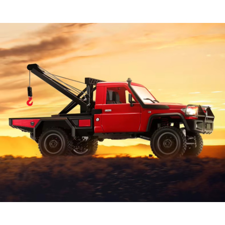 RC auto Land Cruiser TOYOTA s navijákem - červená