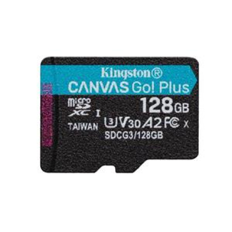 KINGSTON 128GB microSDXC Canvas Go Plus Gen4 200MB/s A2 U3 V30 Card bez adapteru
