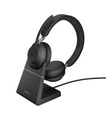 Jabra Evolve2 65/Stereo/USB/BT/Bezdrát/MS/Stand/Černá
