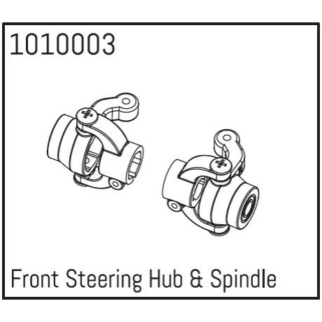 AB240014 (1010003) - Front Steering Hub & Spindle